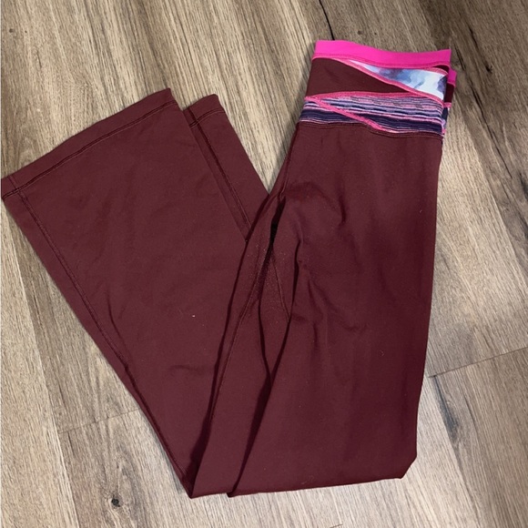 Lululemon 6 Groove Pant III Bordeaux Drama Space Dye Quilt Full On Luon Hi Rise - Picture 3 of 7